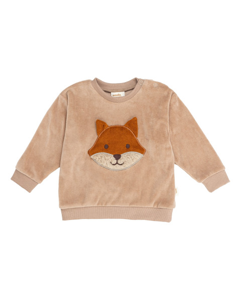 Pullover Baby Fox Stucco velour - organic