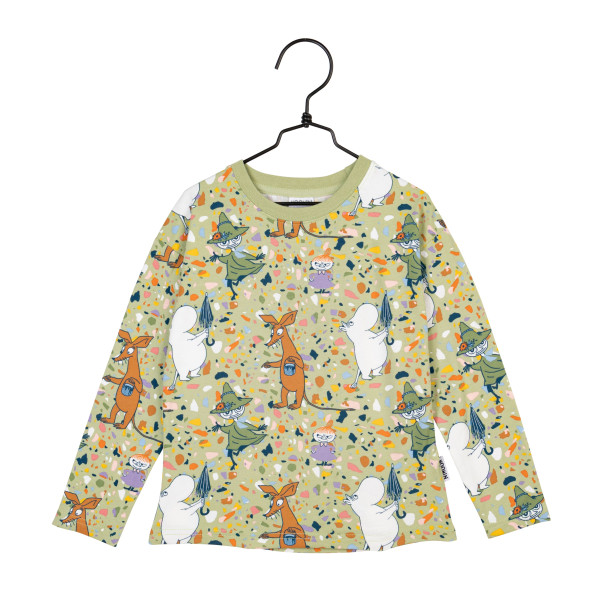 Martinex Mumin Langarmshirt Terrazzo grün