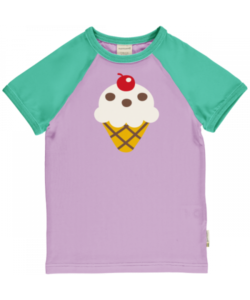 Maxomorra T-Shirt Kurzarm Raglan Ice Cream