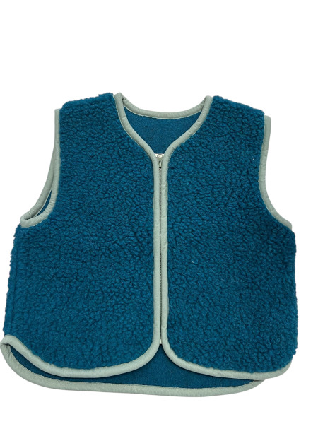 Wollweste Adult türkis Wollbeibi