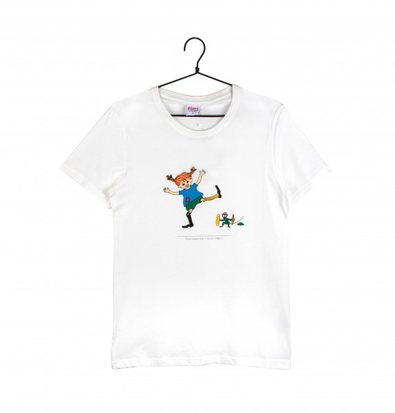Martinex Pippi Langstrumpf Damen T-Shirt weiss