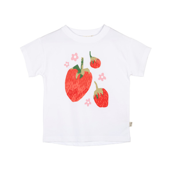 Ma-ia T-Shirt Fragola Erdbeeren - Weiß