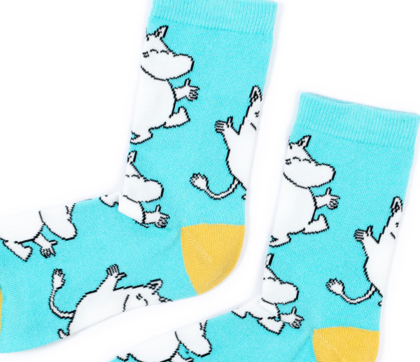 Nordic Buddies Mumin hellblau Socken Gr. 36-42