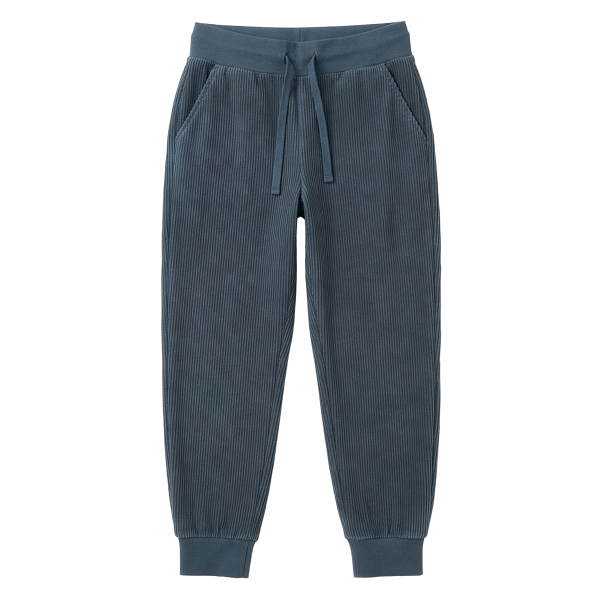 Hose Jogger Corduroy Blau - Maxomorra