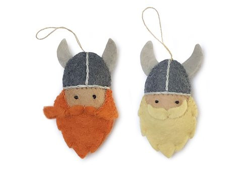 Gamcha Mini Wikinger Kopf aus Wolle