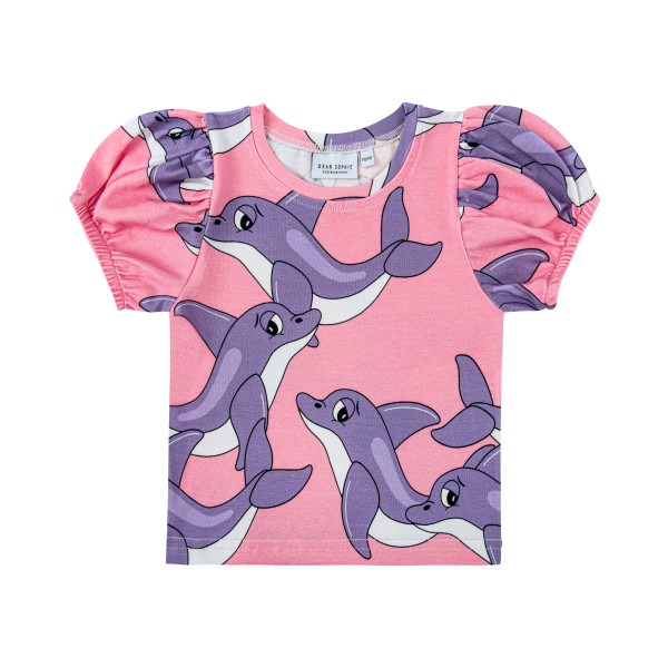 Dear Sophie T-Shirt Puffärmel Delphin Dolphin pink