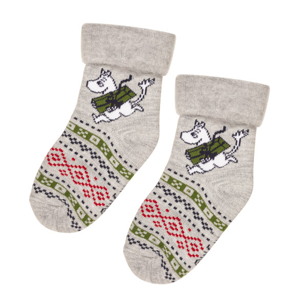 Martinex Mumin Kinder Socken Fluffy grau