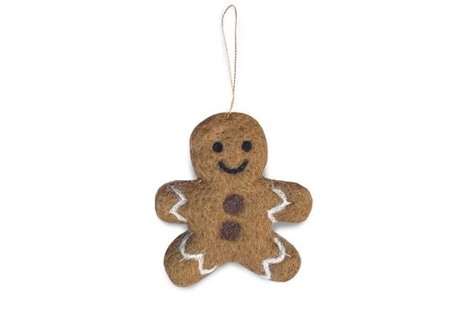Gamcha Mini Lebkuchen Mensch Deko aus Wolle
