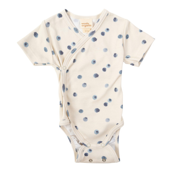 Wickelbody Kurzarm Blueberry Breeze - organic