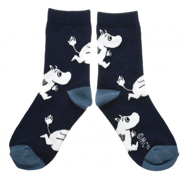 Nordic Buddies Kindersocken Mumin dunkelblau Gr. 6-10 Jahre