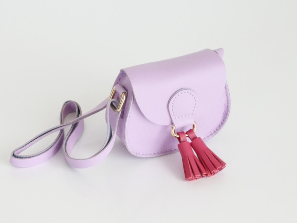 Kis Me Handtasche Bommel flieder fuchsia