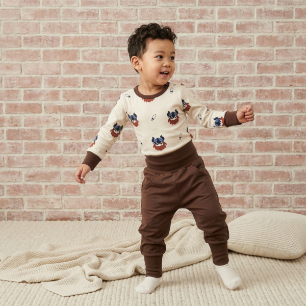 Pumphose Sweat Brown - Maxomorra
