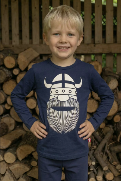Langarmshirt Wikinger Erik Glow in the dark