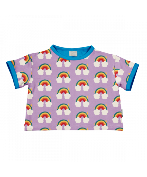 Maxomorra T-Shirt Cropped Tales Rainbow Regenbogen