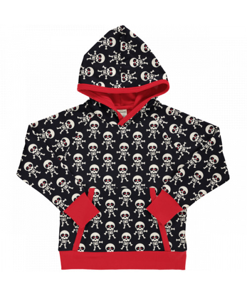 Maxomorra Hoodie Adult Scary Skeleton