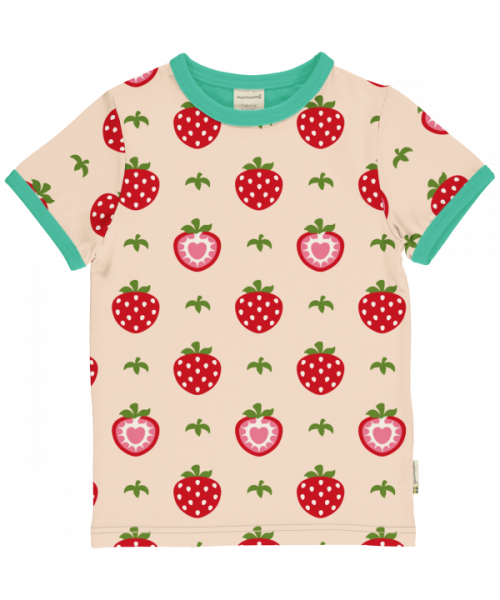 Maxomorra T-Shirt Kurzarm Strawberry