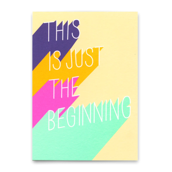 Postkarte Just the beginning - Deli Cards