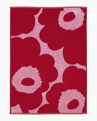 Marimekko Handtuch klein Unikko Handtuch rot rosa