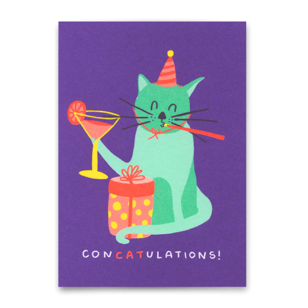 Postkarte 'ConCatulations' - Deli Cards
