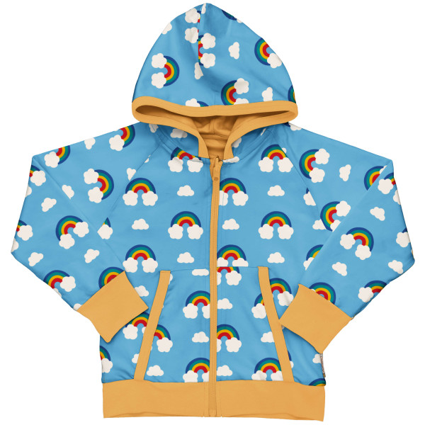 Maxomorra Kapuzenjacke wendbar Rainbow blue