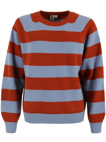 Strickpullover Danerelation Chunky Merino Wool Porcelaine/Chilli