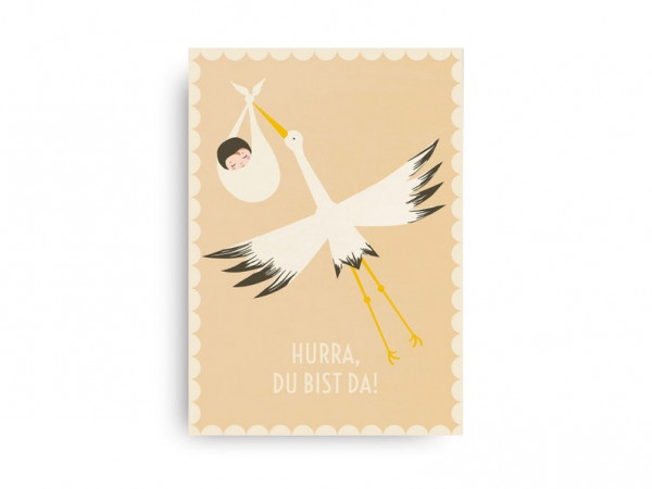 Monimari Karte Hurra Storch beige