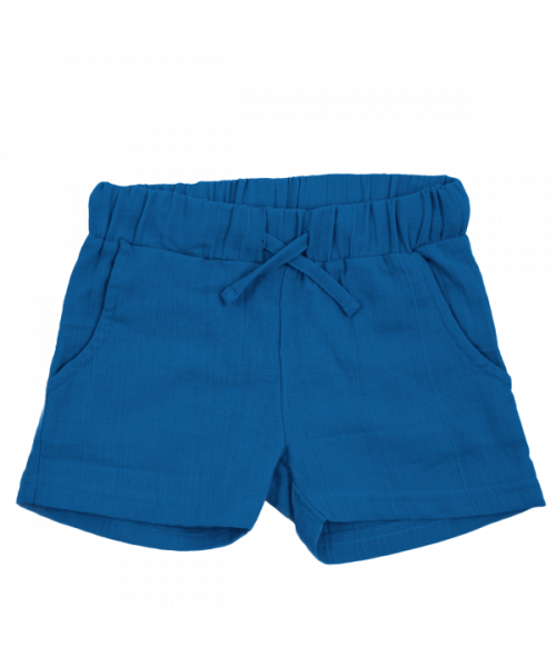 Maxomorra Shorts Musselin blau Blue