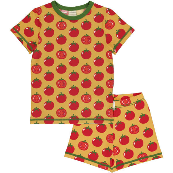 Maxomorra Schlafanzug Kurzarm Tomato