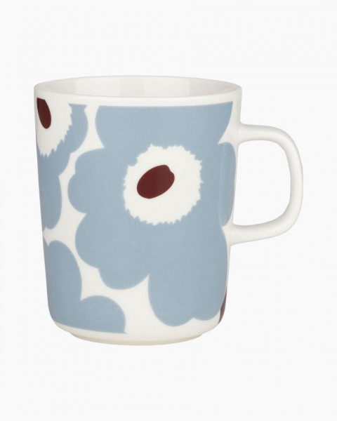 Marimekko Tasse Unikko klein white blue grey
