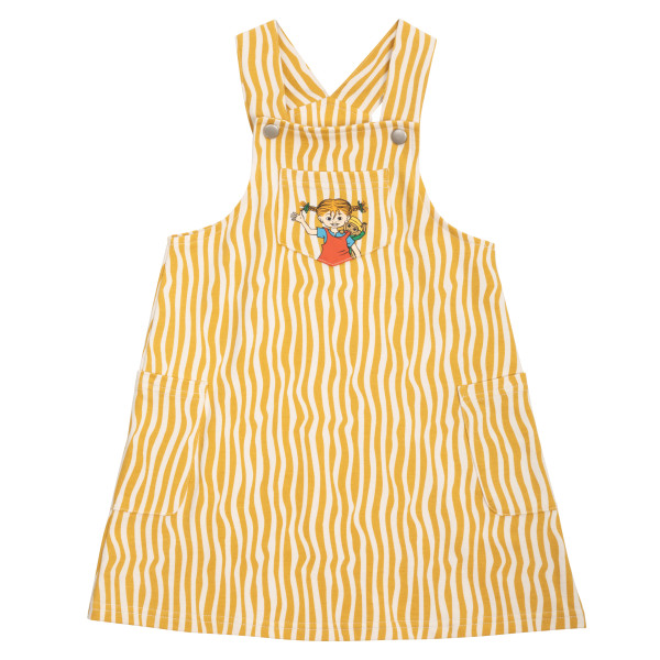 Trägerkled Pippi Langstrumpf Striped Curry