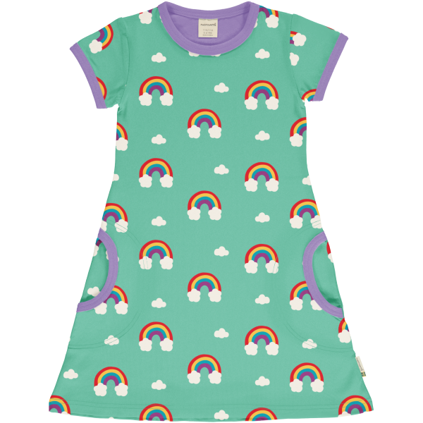 Kurzarmkleid Rainbow - Maxomorra