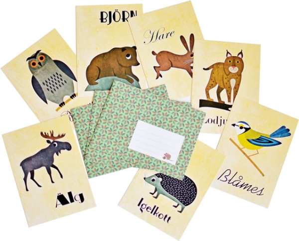 OMM Design Postkarten Set Friends Woods