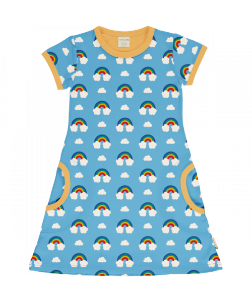 Maxomorra Kurzarmkleid Rainbow