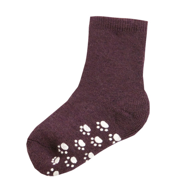 Joha Wollsocken lila anti-Rutschsocken