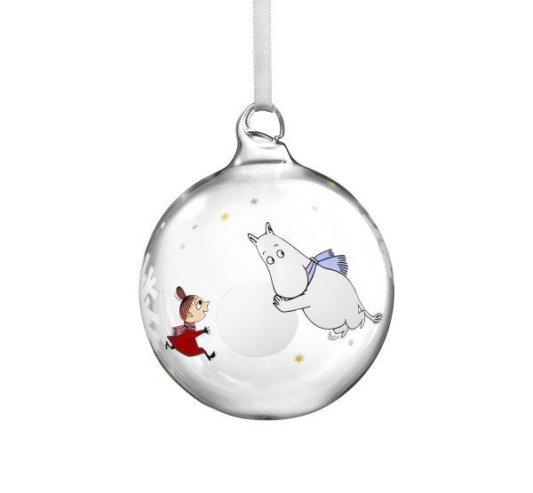 Weihnachtskugel Snowflake Mumin & Kleine My