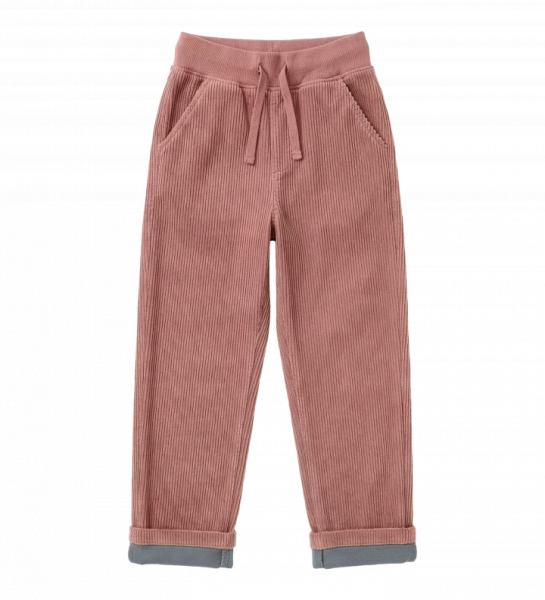 Hose Corduroy Rosa mit Bündchen - Maxomorra