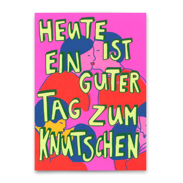 Postkarte 'Tag zum Knutschen' - Deli Cards