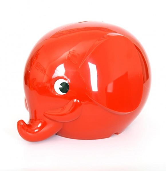Norsu Sparbüchse Elefant rot