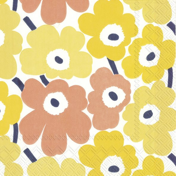 Marimekko Servietten Unikko Small Shades of Yellow