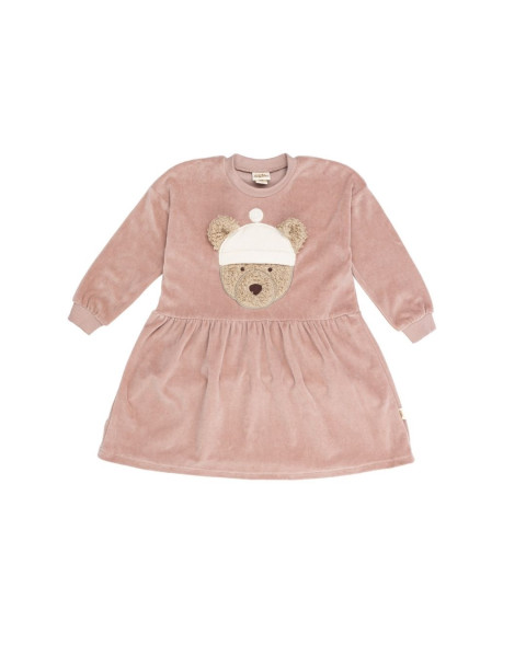 Kleid Teddy Rosewood velour - organic