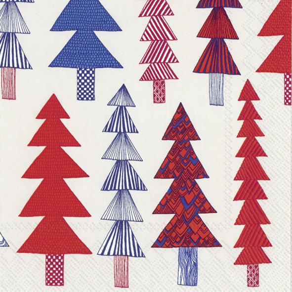 Marimekko Servietten Kuusikossa red