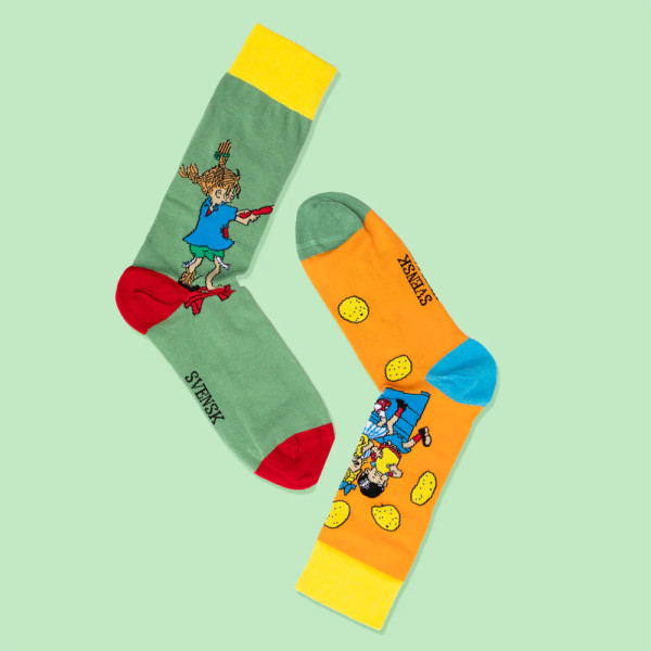 Socken Pippi Langstrumpf 'Pippi backt Pfannkuchen' Erwachsene