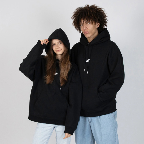 Hoodie 'Mumin rennt' schwarz - Nordic Buddies