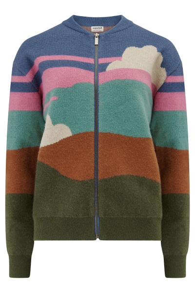Strickjacke 'Solana Clouds Zip Up'