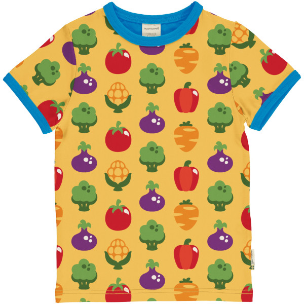 Maxomorra T-Shirt Kurzarm Picnic Veggies