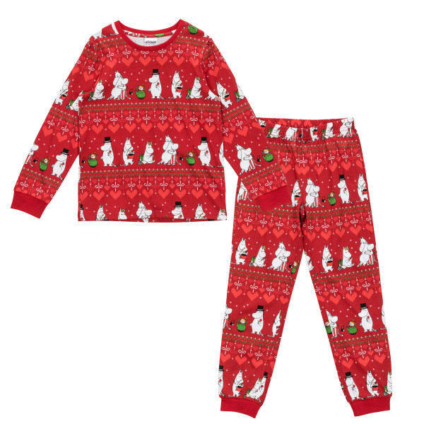 Schlafanzug Mumin 'Winterheart Red' Kids