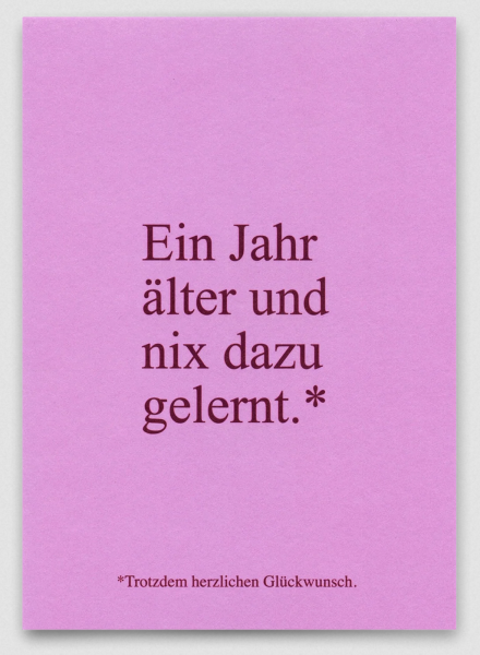 Postkarte Nix dazu gelernt - Deli Cards