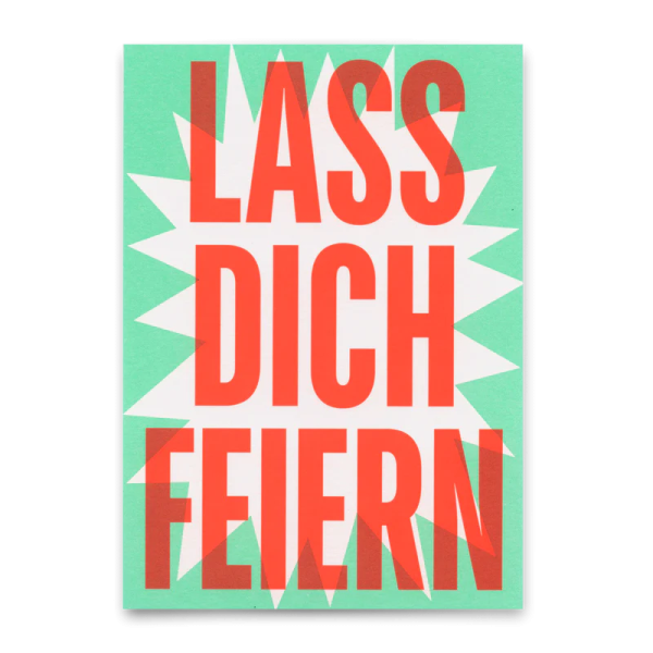 Postkarte 'Lass dich feiern' - Deli Cards