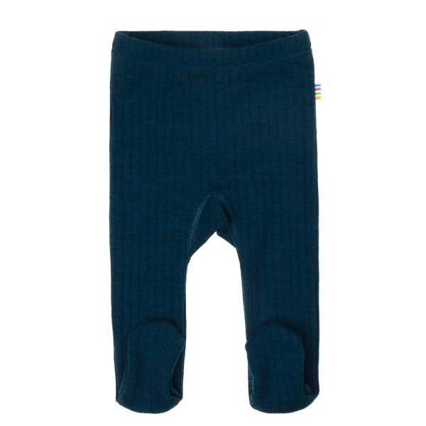 Leggings mit Fuß Merinowolle Petrol