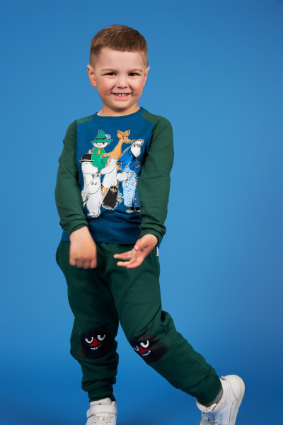 Langarmshirt Mumin 'Class Picture blue'